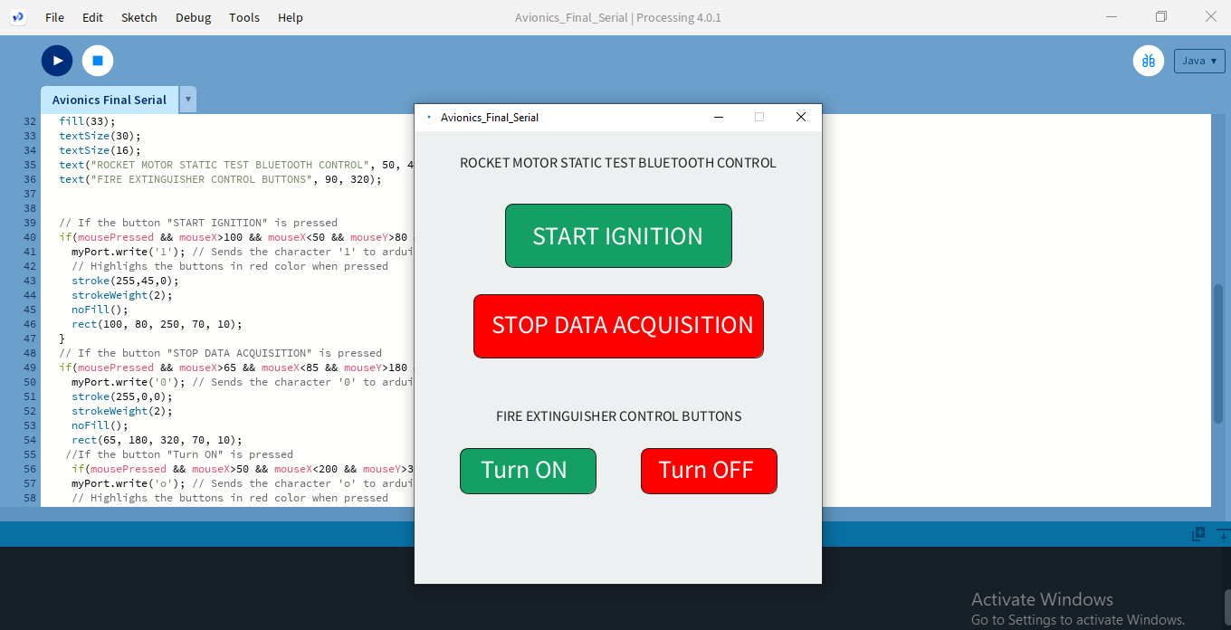 Processing desktop interface